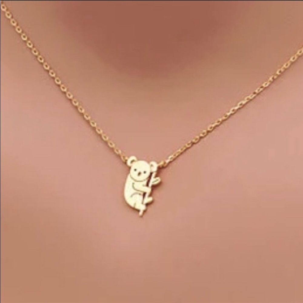 Beautiful Gold Plated Koala Bear Necklace